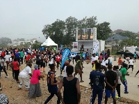 Decathlon Ghana interacts with customers.