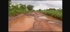 File photo of a deplorable road