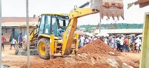 Assin North constituency has in the past few days witnessed the deployment of over 15 roads