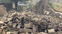 A demolition exercise at Domeabra has affected residential buildings and a cemetery