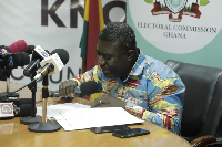 Deputy Chairman of the Electoral Commission, Dr. Bossman Asare