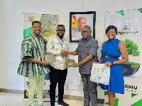 The GAYO team with the Minister of State for Climate Chage (second right)