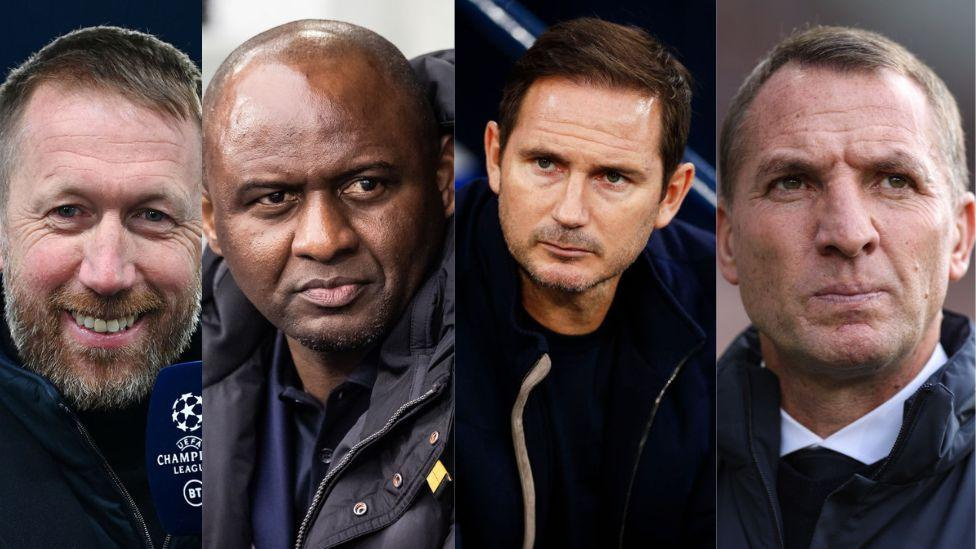 Left to right: Graham Potter, Patrick Viera, Frank Lampard plus Brendan Rodgers