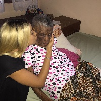 Sister Deborah in a memorable photo with her Granny