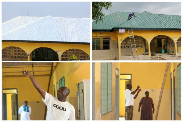 The Akatsi South MCE inspected construction works on the Wute Health Center