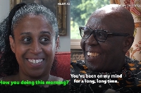 Ruth and her father Kwesi met for the first time after 45 years