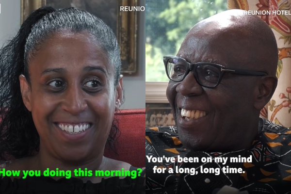 Ruth and her father Kwesi met for the first time after 45 years