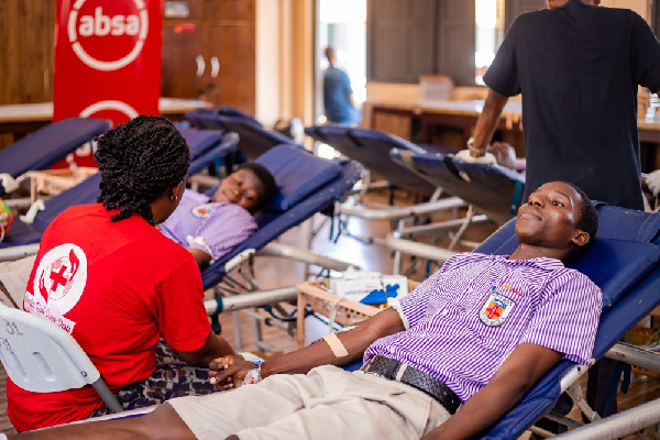 Absa Bank facilitated the donation of 150 pints of blood to the Ghana National Blood Service