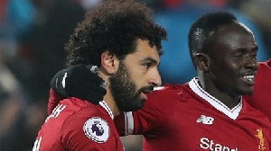Liverpool forwards Salah and Mane