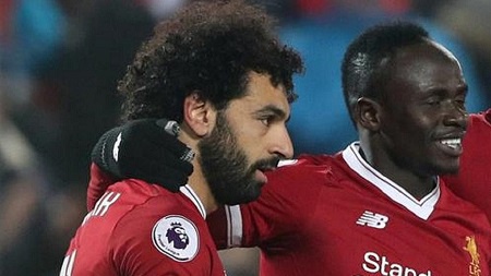 Liverpool forwards Salah and Mane