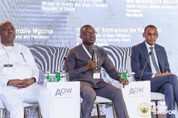 John Jinapor (M) announced that the Ghana is on track to achieve 35% renewable energy