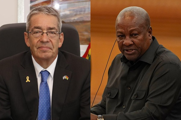 Gilad(L) says slavery can't be the 'gravest crime' as declared in UN resolution championed by Mahama