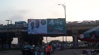 A billboard of Alhaji Amadu Sorogho
