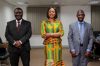 L-R: Dr. Bossman Asare, Jean Mensa and Samuel Tettey are the Chairpersons of the EC