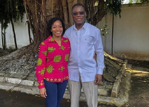Fifi Kwetey shared this picture of himself and Dr Zanetor Agyeman Rawlings on social media on Monday