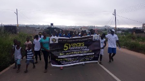 The health walk commenced from Ayawaso junction and ended at the Church premises.