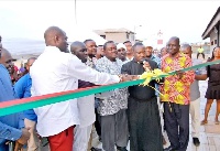 Inauguration of the new toilet facility in Jamestown
