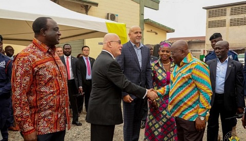 Akufo-Addo with the US Ambassador Robert Jackson