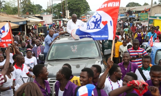 Nana Addo Dankwa Akufo-Addo, NPP Flag bearer on a campaign tour