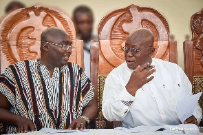 President Akufo-Addo (right) and Vice President Dr Mahamudu Bawumia (left)