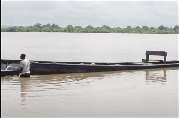 The accident happened when part of the large wooden boat collapsed, taking in water before capsizing