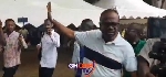 Kwesi Nyantakyi arriving at a voting centre