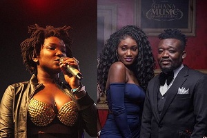 Ebony (L), Wendy Shay (M) and Bullet (R)