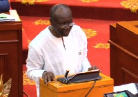 Fiance Minister, Ken Ofori Atta was in Parliament, Monday