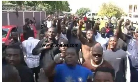 Delta Force members protested against the new Ashanti Regional Security Coordinator