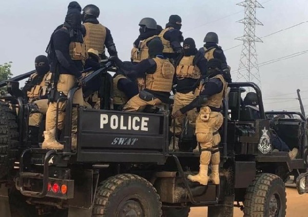 The Police SWAT team deployed to the Ayawaso by-election grounds