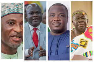 Asantehene (R) has expressed concerns over politicians' disregard for judicial decisions at Sampa