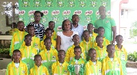 MILO Champions League winners pose with Nestle officials