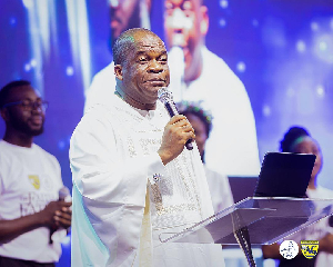 Rev Stephen Wengam speaking during the December 31 Watch Night Service