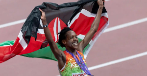 Faith Kipyegon has won five World Championship titles and three Olympic gold medals for Kenya