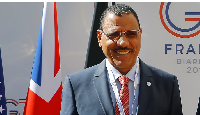 Niger's President Elect Mohamed Bazoum at a G7 meeting in Paris, France, 4 April 2019