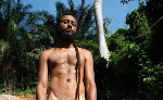 Wanlov goes naked to protest galamsey Wanlov goes naked to protest galamsey