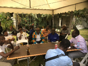 Some journalists who took part in the golf workshop