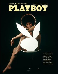 Playboy model on a Playboy cover