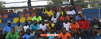 Participants at the ITF level 1 Coaching Course program