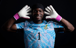 Black Stars goalkeeper Lawrence Ati-Zigi Black Stars goalkeeper Lawrence Ati-Zigi