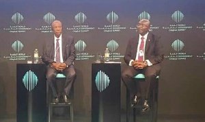 Vice President Dr Mahamudu Bawumia and African Union Chair Alpha Cond