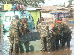 Soldiers on a rescue mission