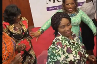 The Vice President was captured dancing alongside other dignitaries