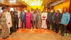 Member of the Board of Trustees of the National Cathedral with President Akufo-Addo and his vice