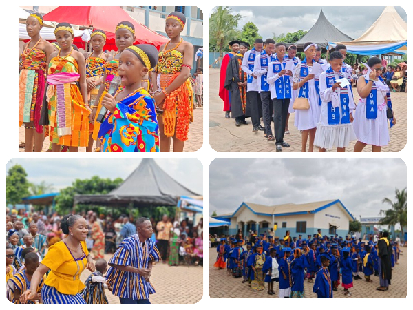 A scene from the graduation ceremony