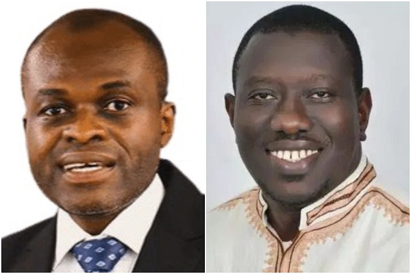 Martin Kpebu (L) and National Investigation Bureau (NIB) boss Nana Attobrah Quaicoe