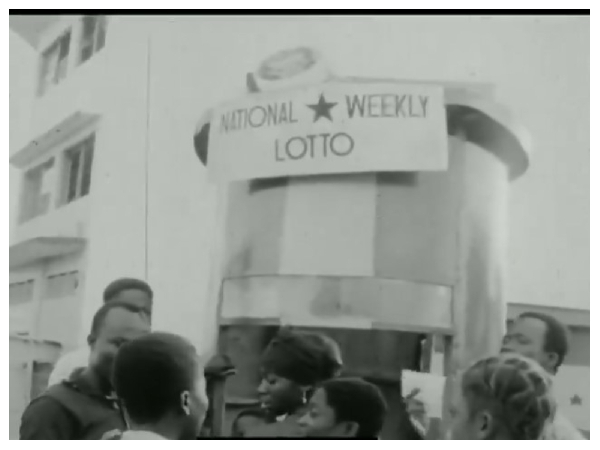 Snipped photo of the Ghana Lottery Authority's entrance in 1967
