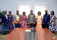 Rev Stephen Yenusom Wengam among some of the members