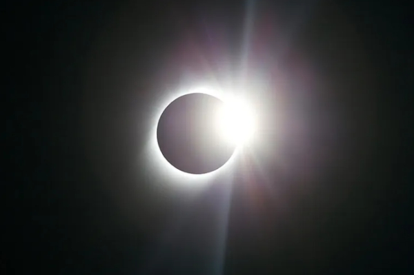 near-total solar eclipse is observed in Coquimbo, Chile