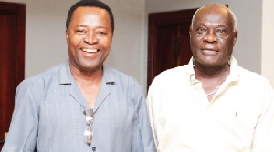 King Ampaw (right) and David Dontoh who plays the lead roles in the films